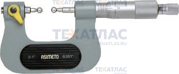 ASIMETO 118-73-0 Микрометр для зубчатых колес 0,01 мм, 50-75 мм