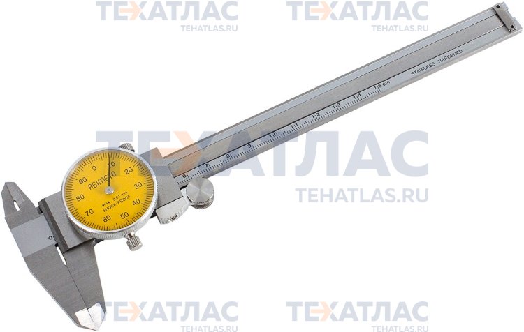 ASIMETO 304-08-4 Штангенциркуль с отсчетом по круговой шкале 0,01 мм, 0—200 мм
