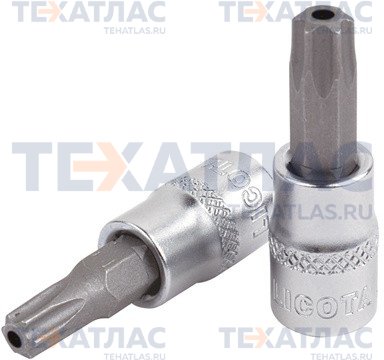 Licota H4TT030 Головка торцевая с вставкой torx с отверстием 1/2" T30 L=55 мм