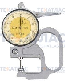ASIMETO 491-02-0 Толщиномер индикаторный 0 — 10 мм, L=120 мм, 0,01 мм
