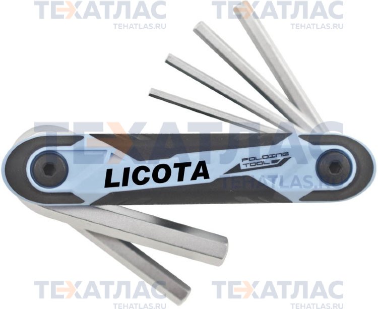 Licota FH1S071D2CV Набор ключей 6 гранных складных, 7 пр., 1.5-6 мм
