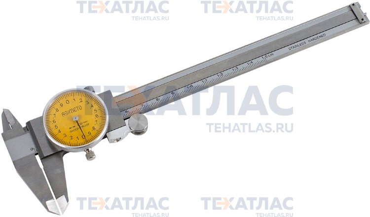 ASIMETO 303-06-2 Штангенциркуль с отсчетом по круговой шкале 0,02 мм, 0—150 мм ASIMETO 303-06-2 Штангенциркуль с отсчетом по круговой шкале 0,02 мм, 0—150 мм