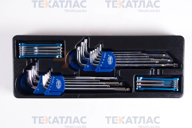 Licota ACK-384008 Набор шестигранных и Torx ключей 4 комплекта в ложементе