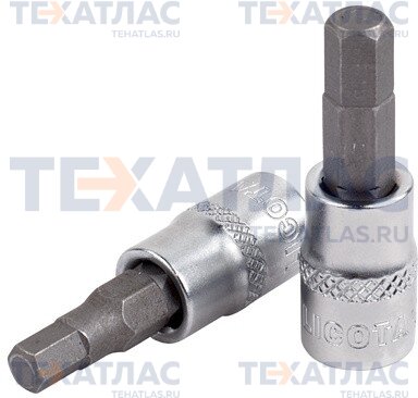 Licota H4H013A Головка торцевая с шестигранной вставкой 1/2" 13 мм L=100 мм