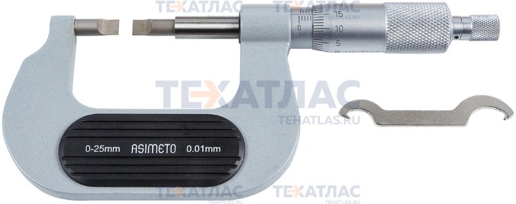 ASIMETO 112-04-2 Микрометр с ножевыми измерительными поверхностями 0,01 мм, 75-100 мм, тип В