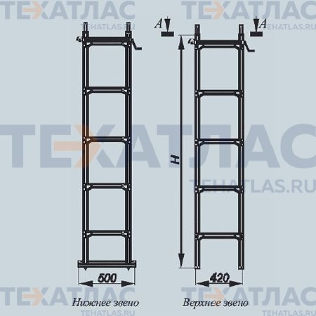 ЛМСС-2Н Лестница монтажная