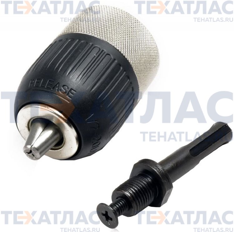 Практика 031-006 Патрон быстрозажимной с адаптером SDS+ ПРАКТИКА 13 мм, 1/2"-20UNF (1шт.) блистер