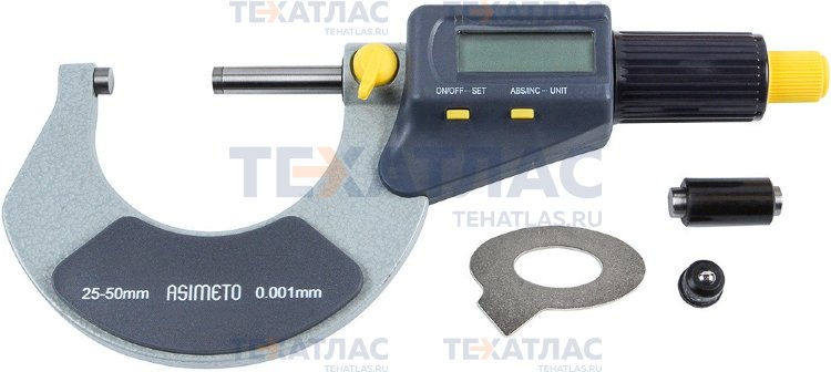 ASIMETO 116-07-0 Микрометр цифровой 0,001 мм, 150-175 мм
